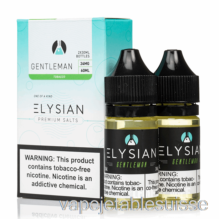 Vape Suisse Gentleman - Sels élyséens - 60ml 24mg